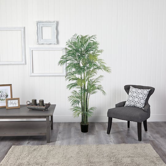 7ft. Potted Areca Silk Palm Tree
